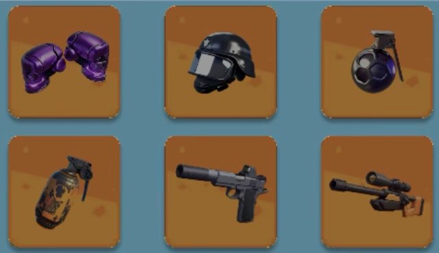 The six Trove pieces at Legendary quality
